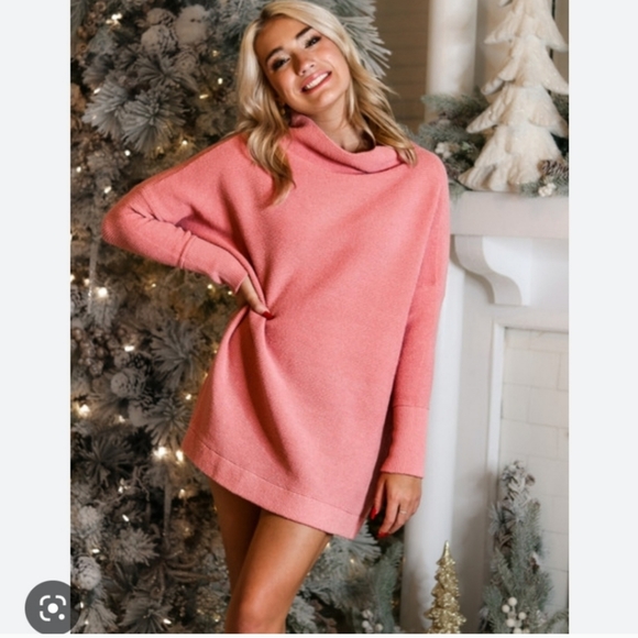 Free People Ottoman Slouchy Tunic Sweater Dress Oversized - Picture 3 of 8